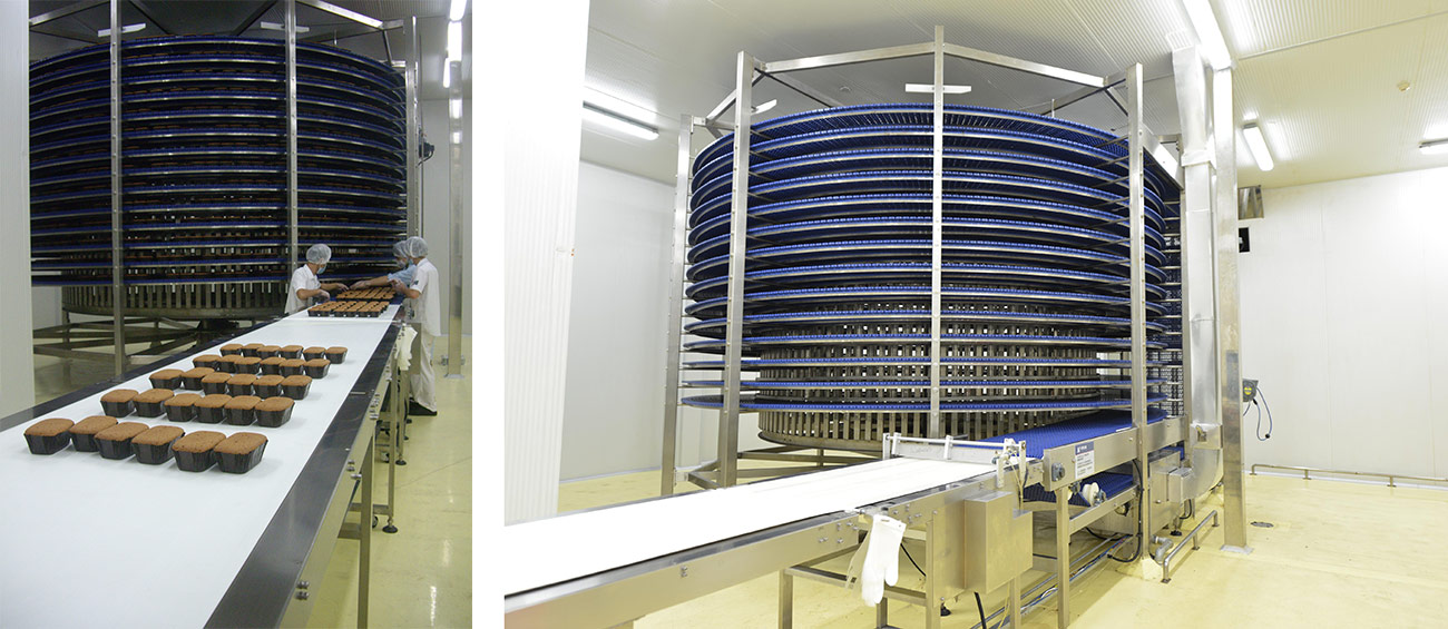 Bread Cooling Spiral Conveyor